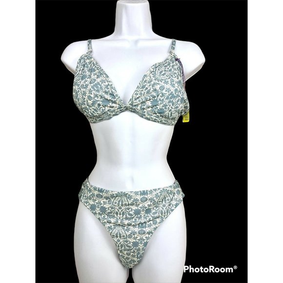 ANTONIO MELANI Other - Antonio Melani Liberty of London Triangle Bikini Set Sz 10/12 Bluish‎ Gray